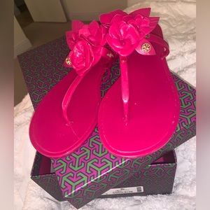 Tory Burch Blossom Jelly Thong Flip Flops